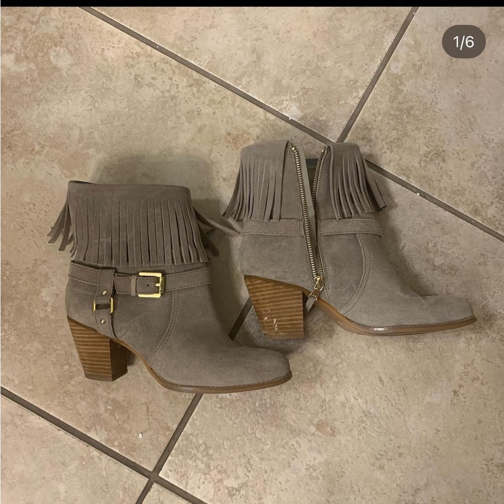 Ralph Lauren fringe booties